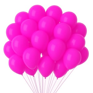 GLOBOLANDIA GLOBOS FLUO ROSA 10" x 50u